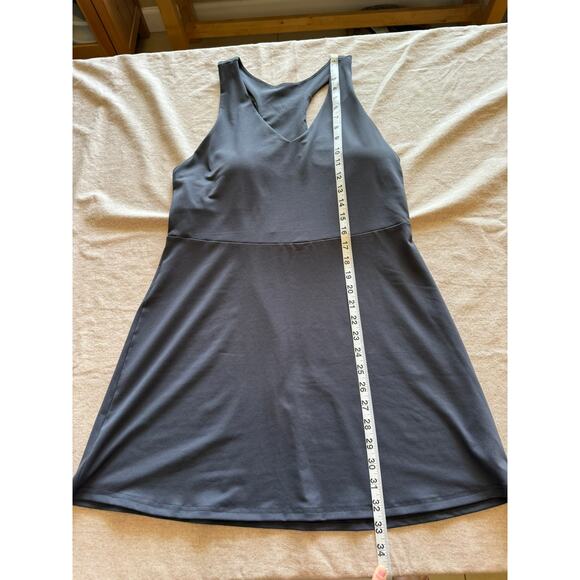 Fabletics On-the-Go Built-in Bra Gray Athletic Dress L - Picture 4 of 7